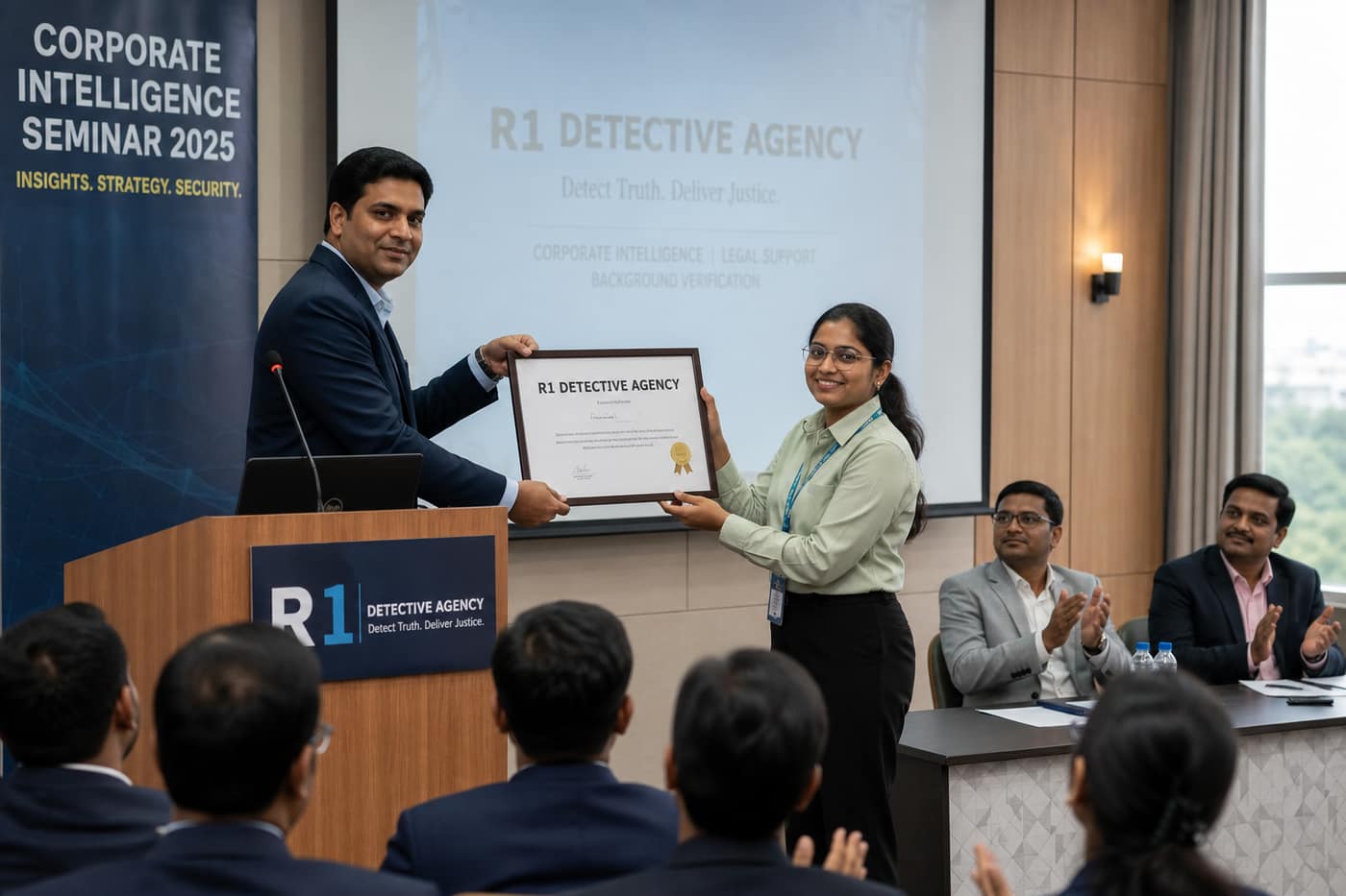 R1 Detective Agency seminar certificate